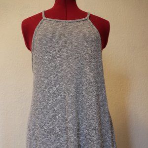 Grey Amante swing halter sweater dress